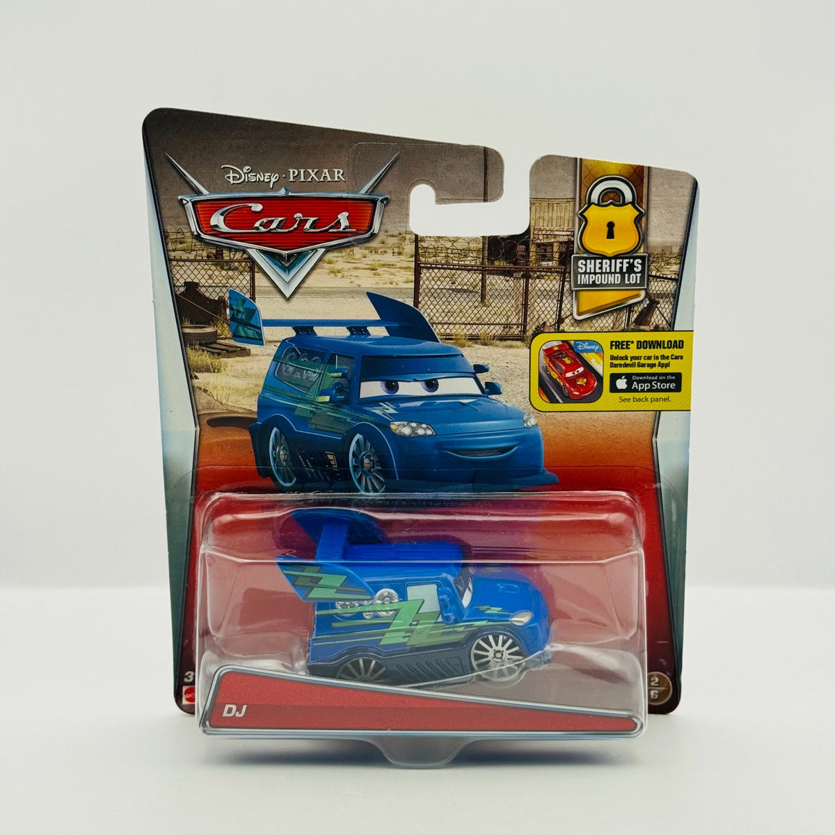 Disney Pixar Cars - DJ Tuners Sheriff's Impound Lot 2016 - 1:55 Diecast