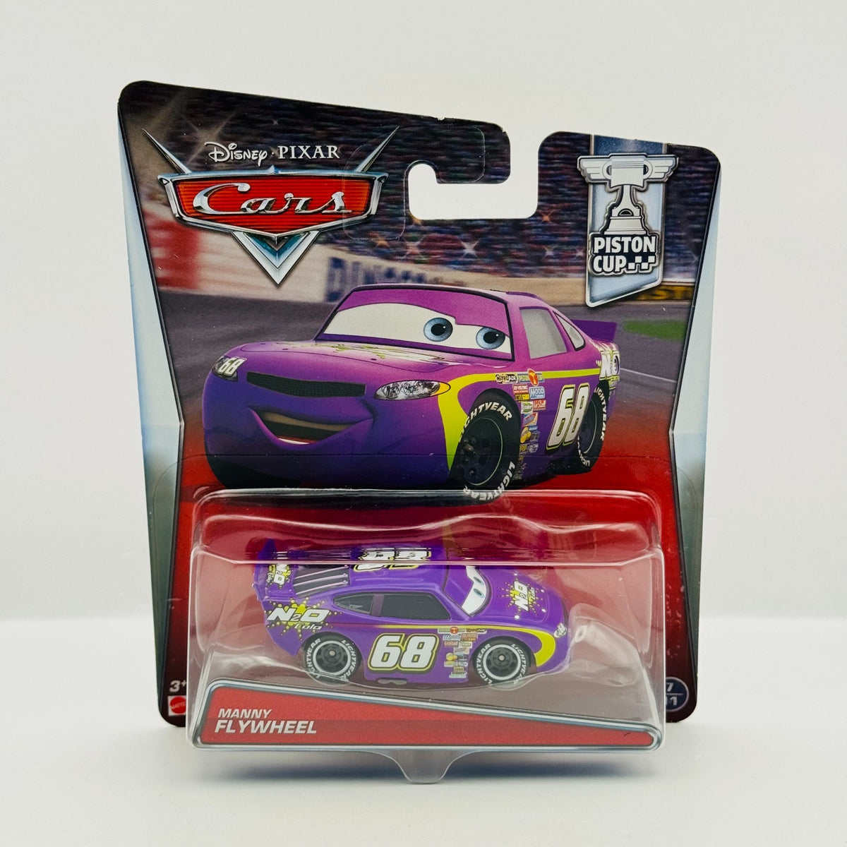 Disney Pixar Cars - N2O COLA MANNY FLYWHEEL Piston Cup 2017 - 1:55 Diecast