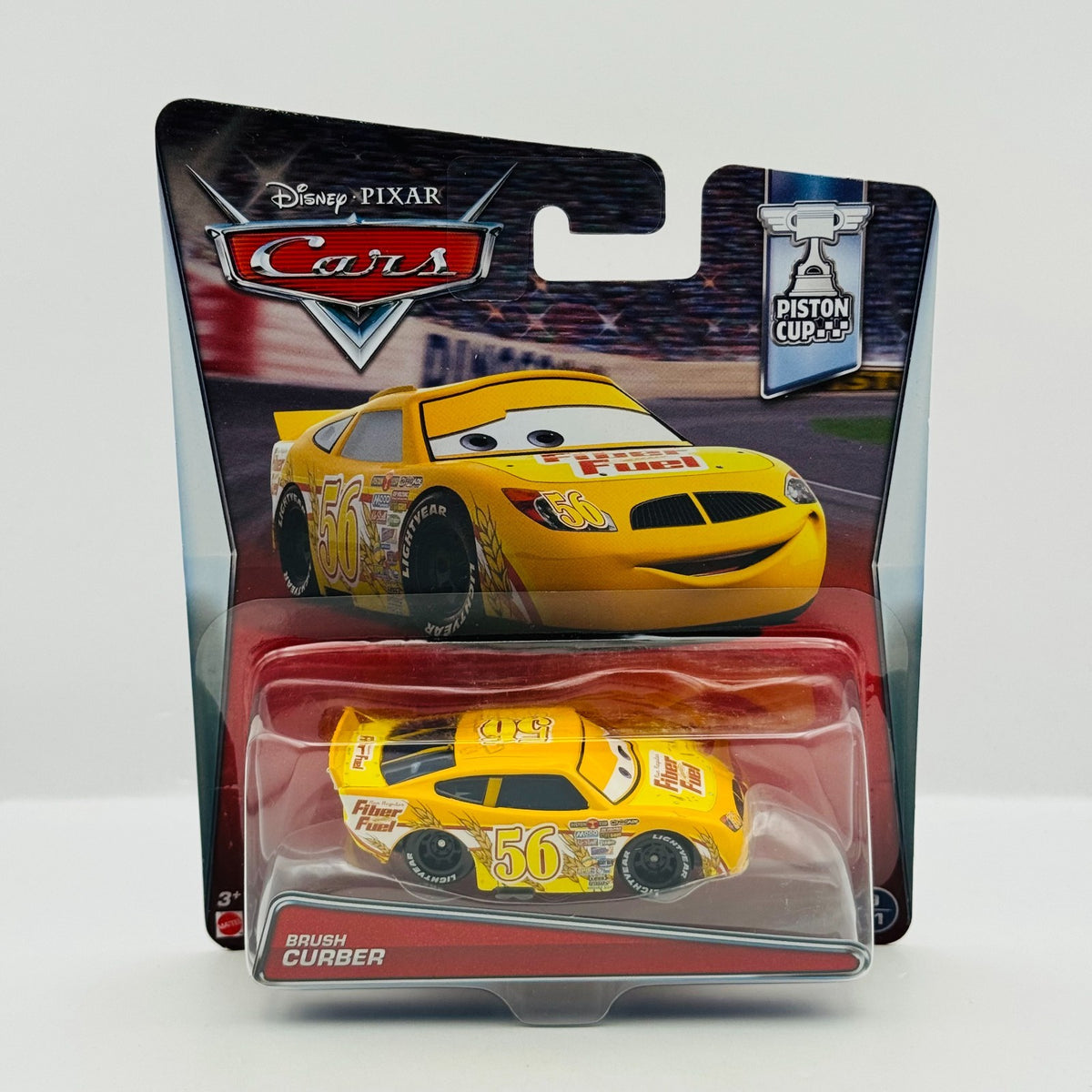 Disney Pixar Cars - FIBER FUEL BRUSH CURBER Piston Cup 2017 - 1:55 Diecast
