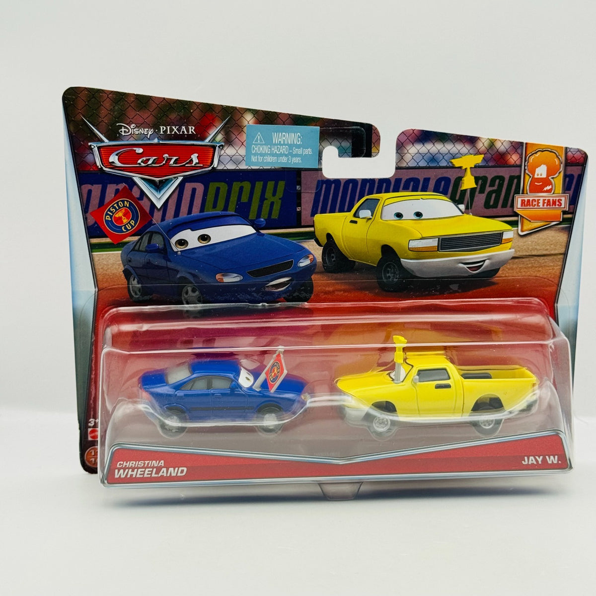 Disney Pixar Cars - CHRISTINA WHEELAND & JAY W. Race Fans 2017 - 1:55 Diecast