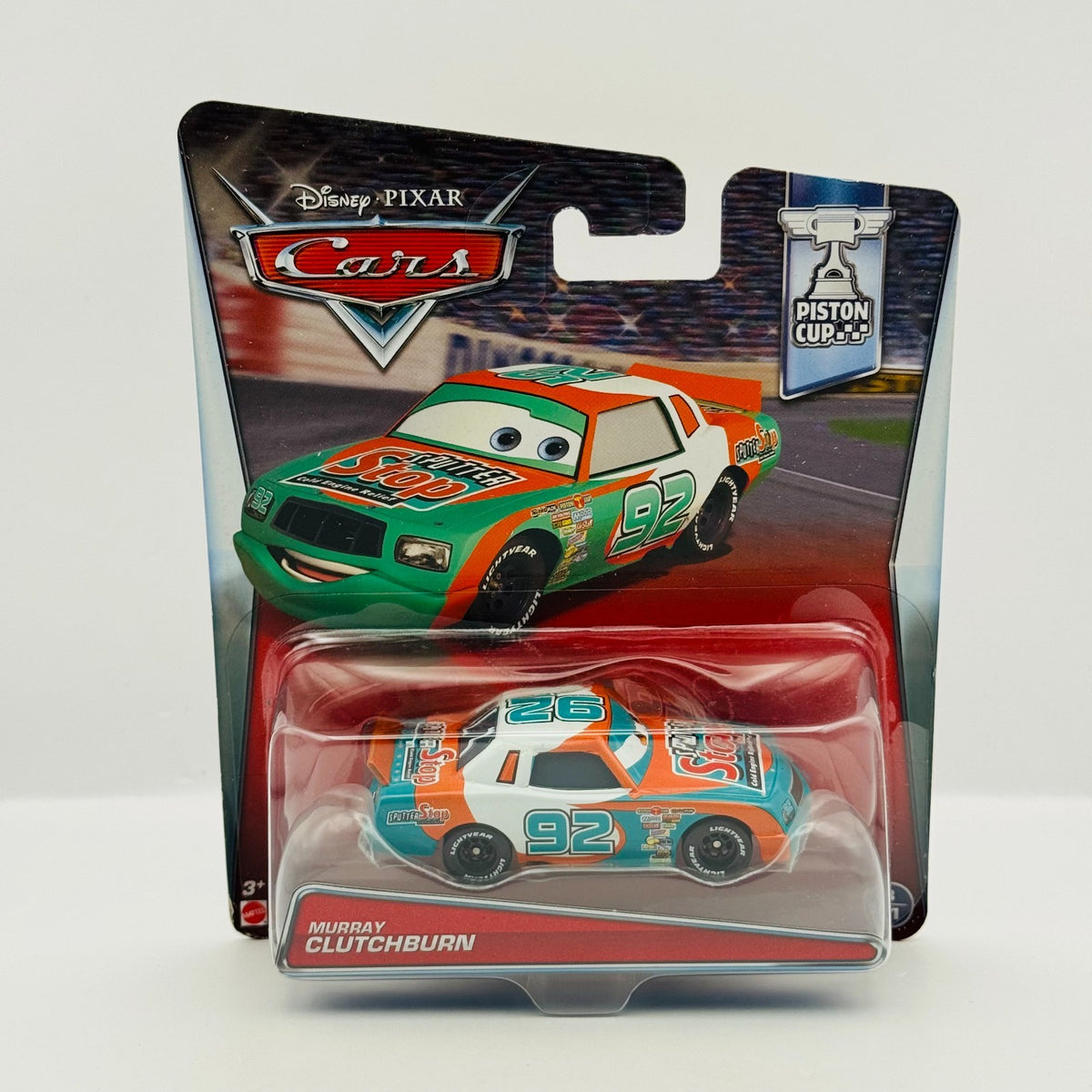 Disney Pixar Cars - SPUTTER STOP MURRAY CLUTCHBURN Piston Cup 2017- 1:55 Diecast