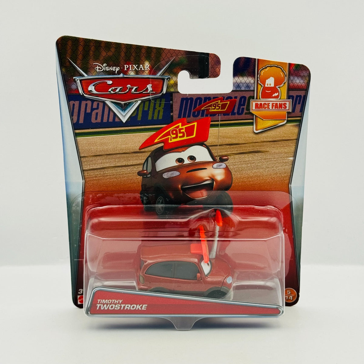 Disney Pixar Cars - TIMOTHY TWOSTROKE Race Fans 2017 - 1:55 Diecast