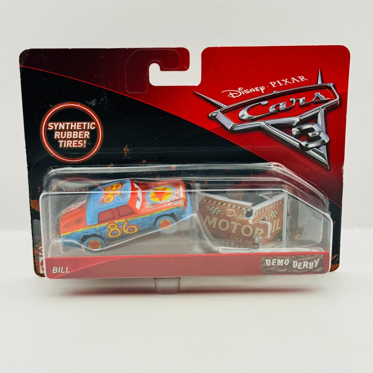Disney Pixar Cars - BILL RUBBER TIRES Thunder Hollow Demo Derby - 1:55 Diecast