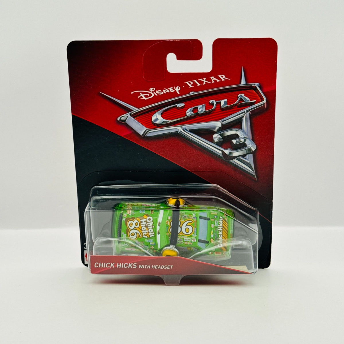 Disney Pixar Cars - CHICK HICKS WITH HEADSET Cars 3 2017 - 1:55 Diecast