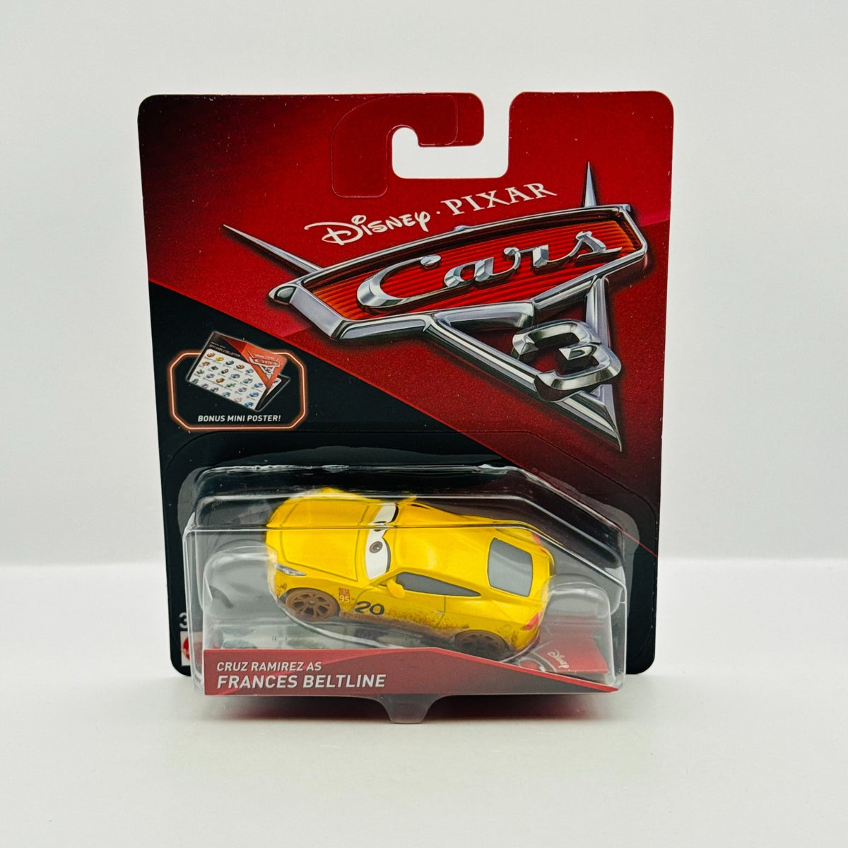 Disney Pixar Cars - CRUZ AS FRANCES BELTLINE Thunder Cars 3 2017 - 1:55 Diecast