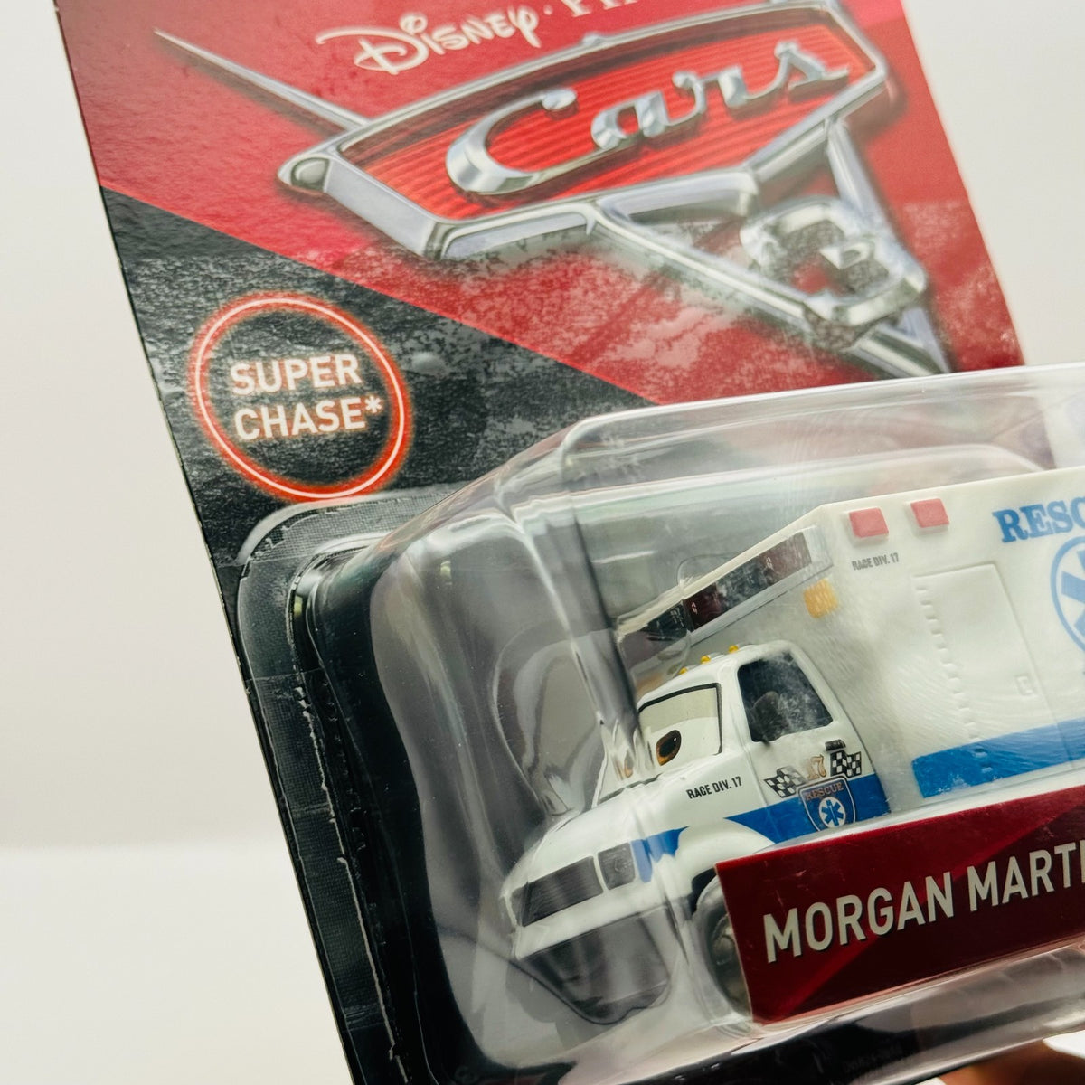 Disney Pixar Cars - MORGAN MARTINS SUPER CHASE *TAPED* Deluxe 2017- 1:55 Diecast