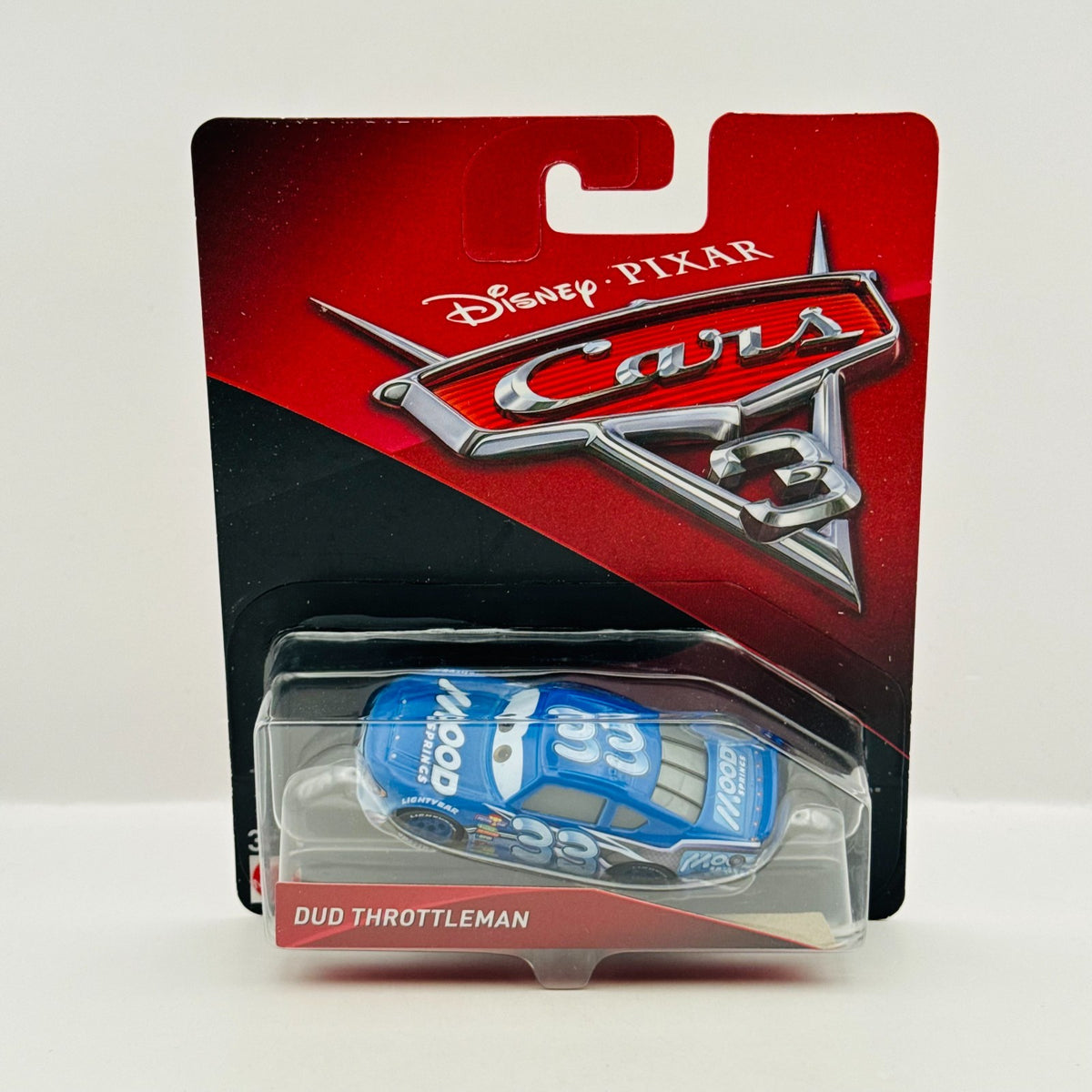 Disney Pixar Cars DUD THROTTLEMAN MOOD SPRINGS Veteran Cars 3 2017 1:55 Diecast