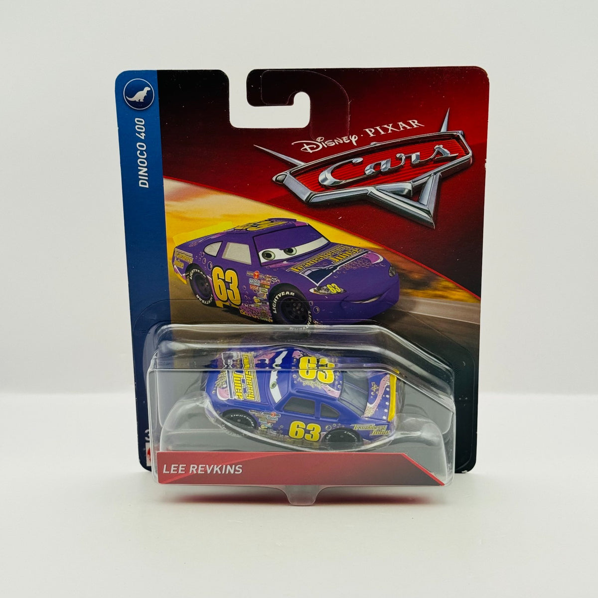 Disney Pixar Cars - TRANSBERRY JUICE LEE REVKINS Piston Cup 2018 - 1:55 Diecast