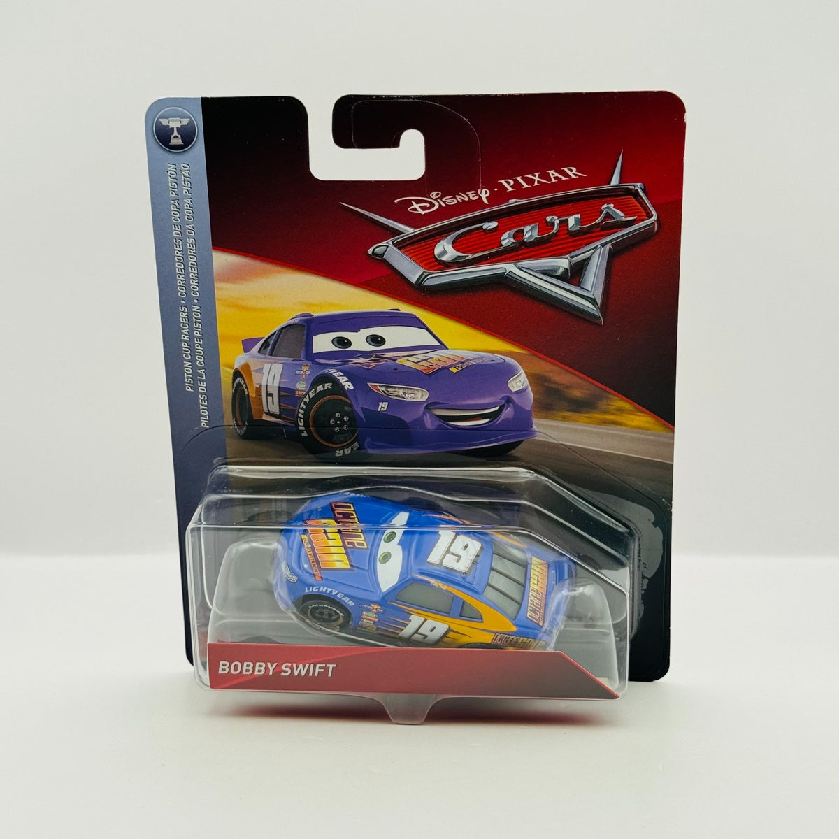 Disney Pixar Cars - BOBBY SWIFT OCTANE GAIN Veteran Racer 2018 - 1:55 Diecast