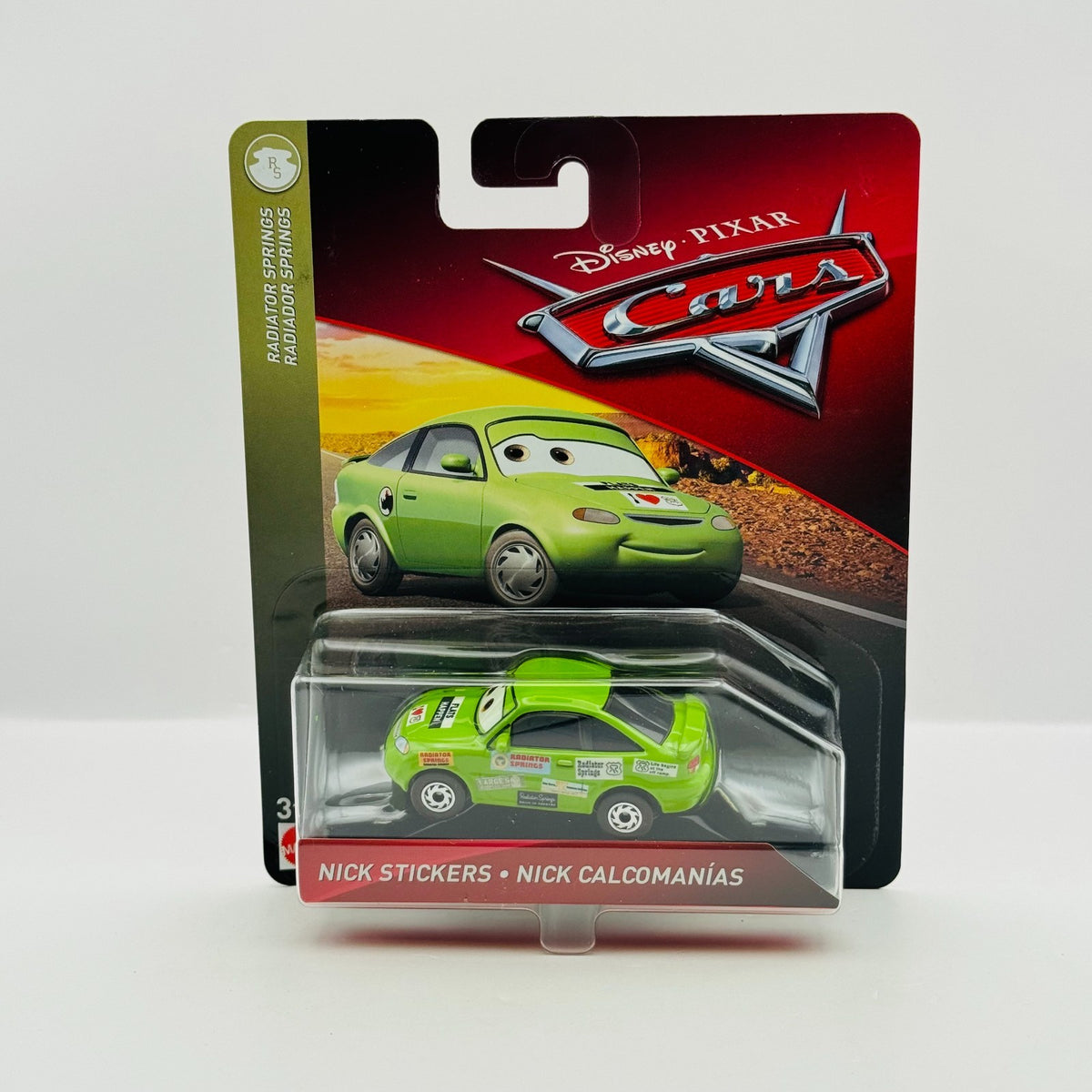 Disney Pixar Cars - NICK STICKERS Radiator Springs 2018 - 1:55 Diecast