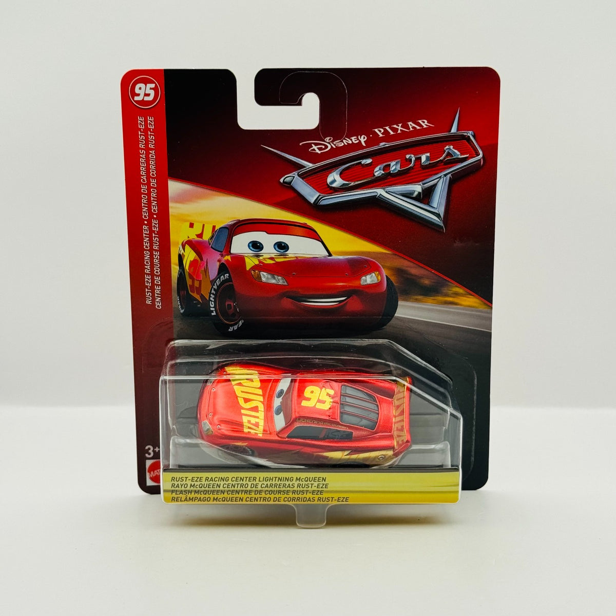 Disney Pixar Cars - RUST-EZE RACING CENTER LIGHTNING MCQUEEN 2018 - 1:55 Diecast