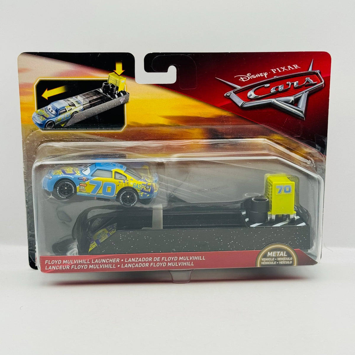 Disney Pixar Cars - CARS 3 FLOYD MULVIHILL GASPRIN LAUNCHER 2018 - 1:55 Diecast