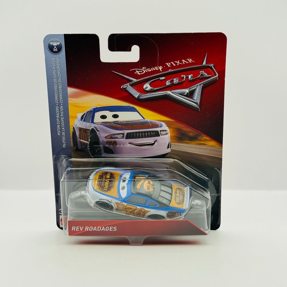 Disney Pixar Cars - REV ROADAGES VINYL TOUPEE Veteran Racer 2018 - 1:55 Diecast