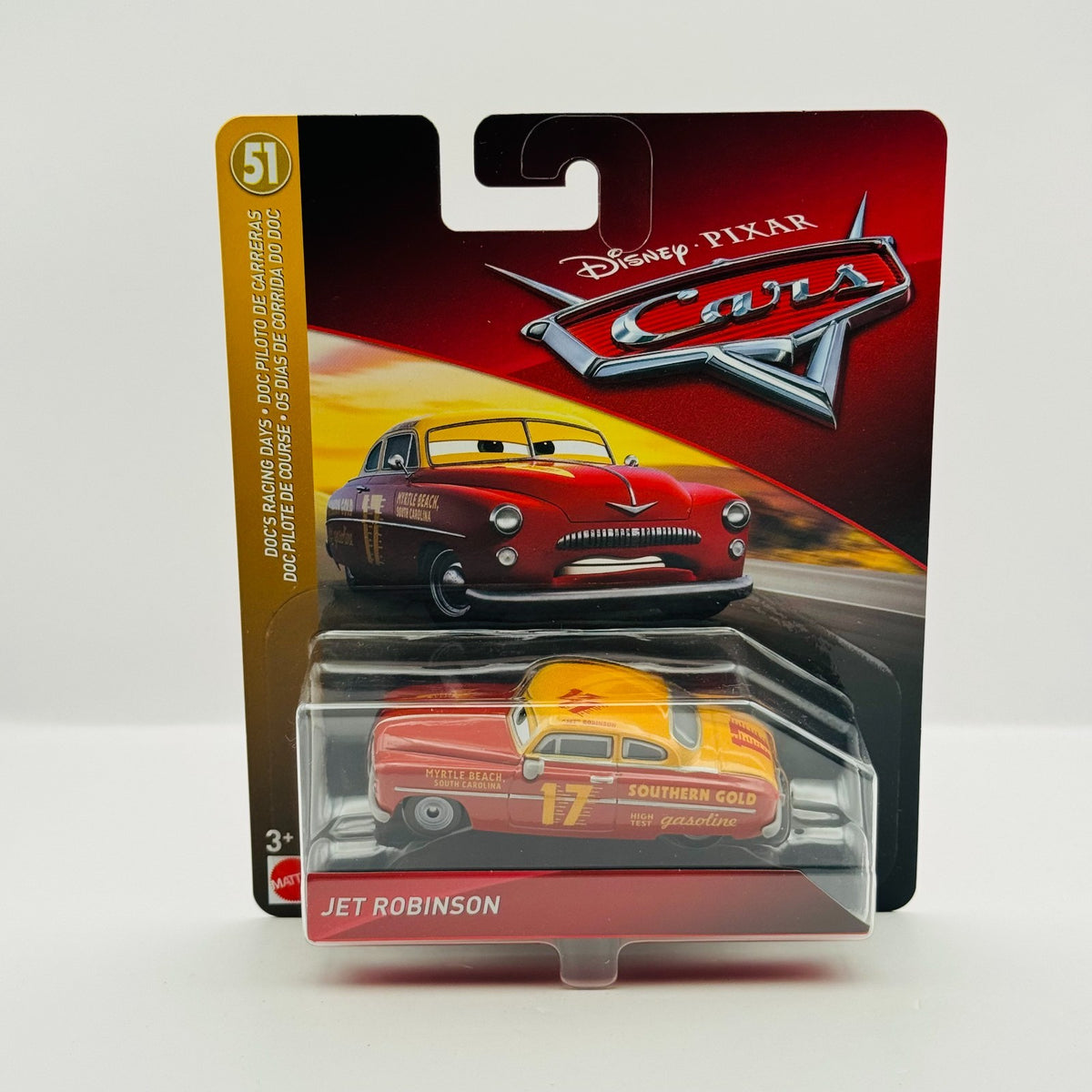 Disney Pixar Cars - JET ROBINSON Doc's Racing Days 2018 - 1:55 Diecast