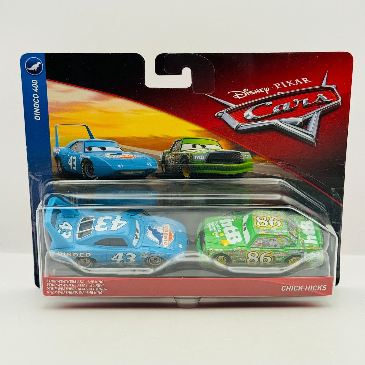 Disney Pixar Cars - STRIP WEATHERS KING CHICK HICKS Piston Cup 2018 1:55 Diecast