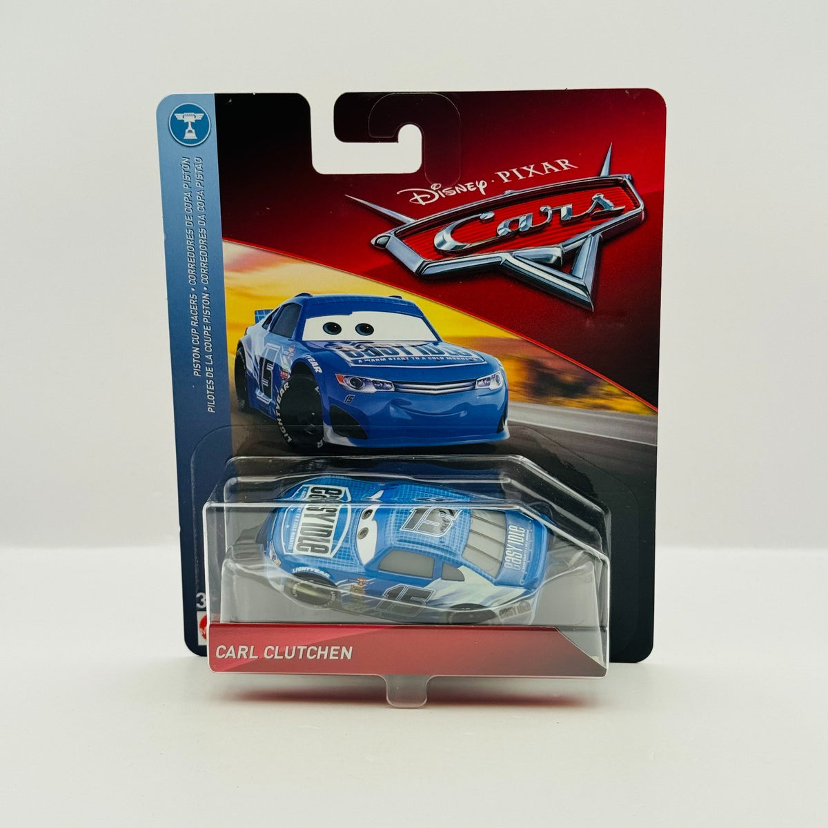 Disney Pixar Cars - CARL CLUTCHEN EASY IDLE Veteran Racer 2018 - 1:55 Diecast