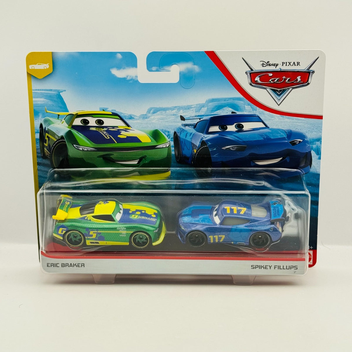 Disney Pixar Cars - ERIC BRAKER & SPIKEY FILLUPS Blue Desert 2020 - 1:55 Diecast