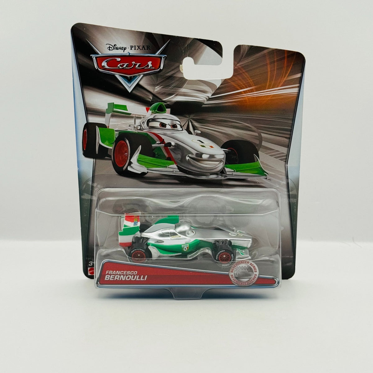 Disney Pixar Cars - SILVER FRANCESCO BERNOULLI WITH METALLIC FINISH 1:55 Diecast