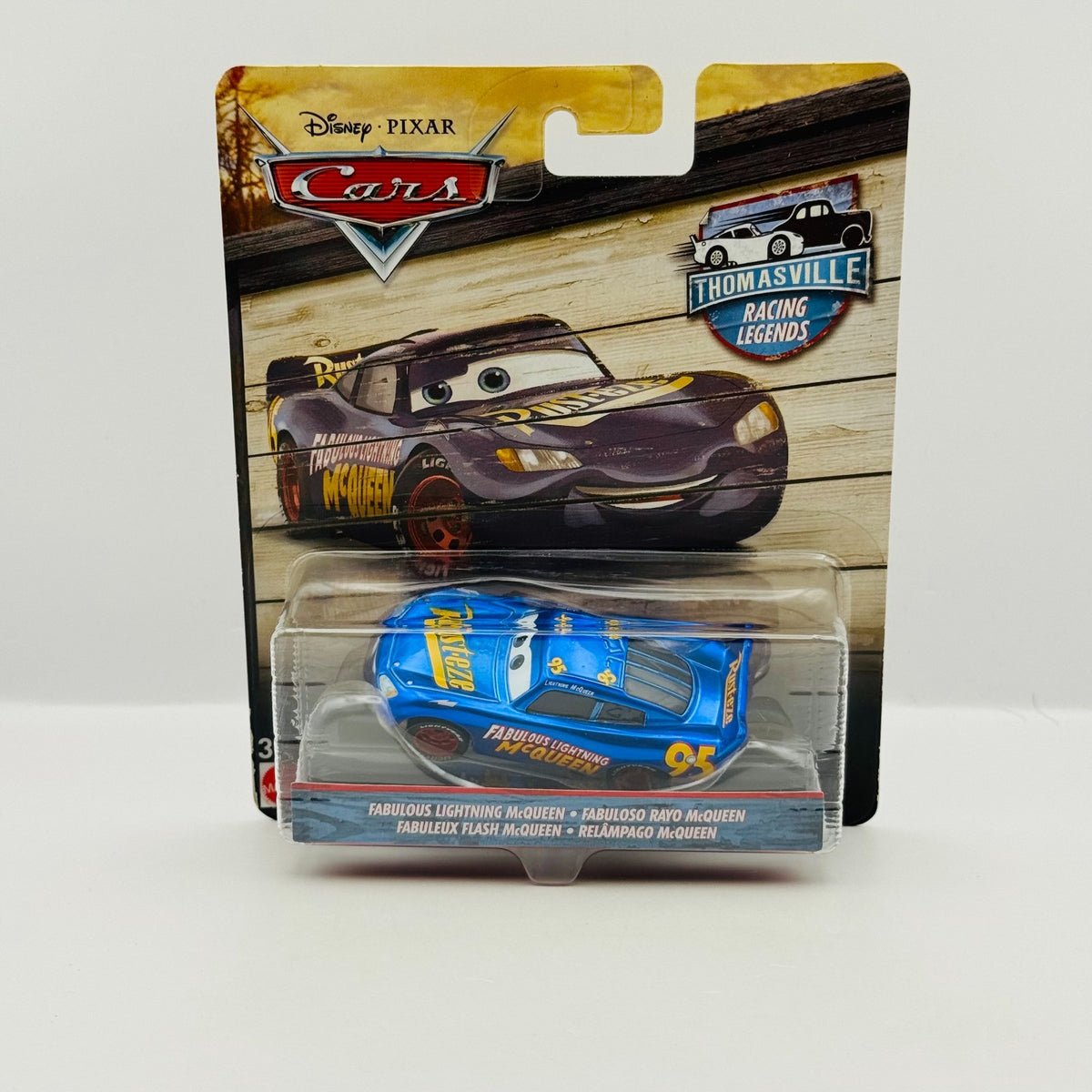 Disney Pixar Cars - THOMASVILLE TRIBUTE METALLIC FABULOUS MCQUEEN - 1:55 Diecast