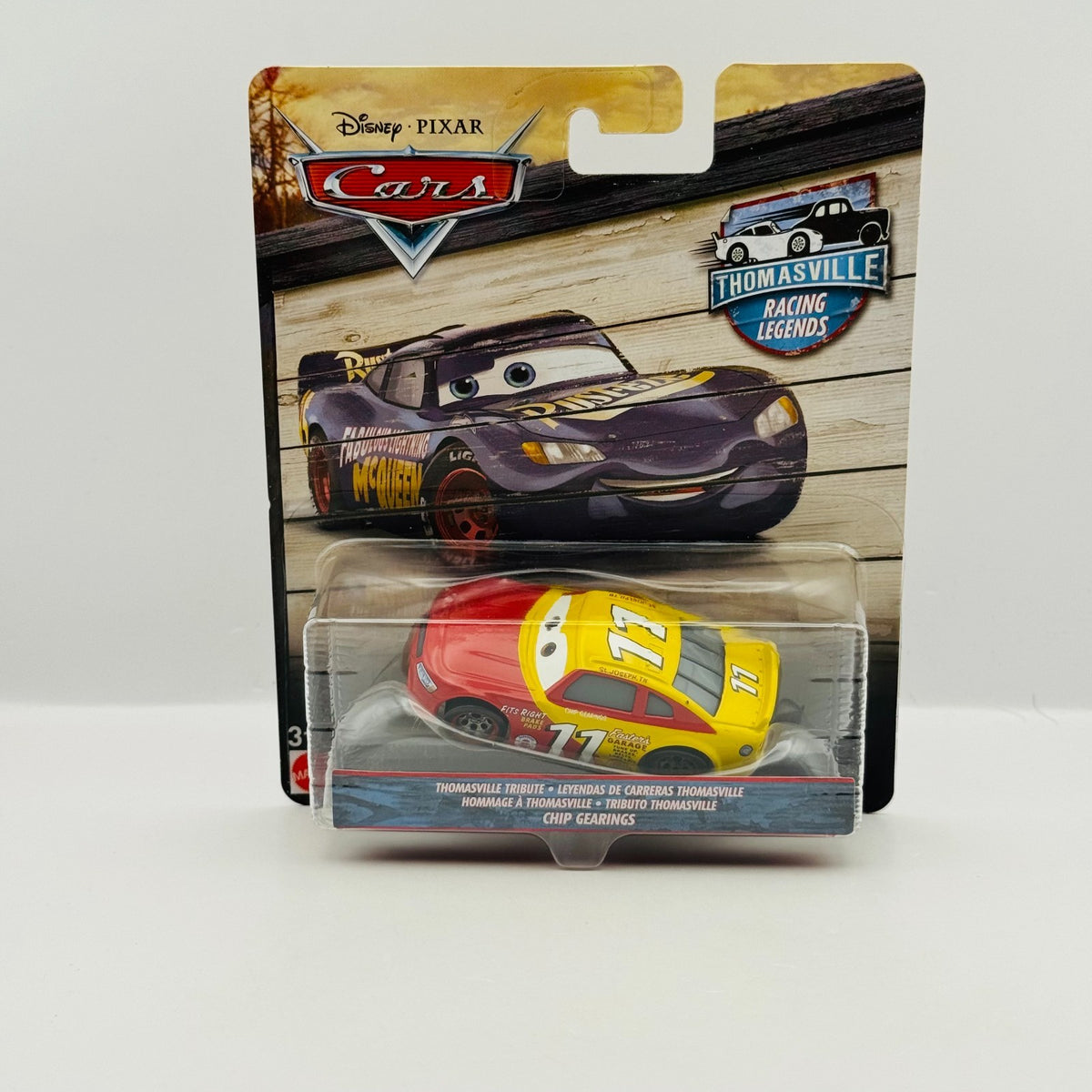 Disney Pixar Cars - THOMASVILLE TRIBUTE CHIP GEARINGS - 1:55 Diecast