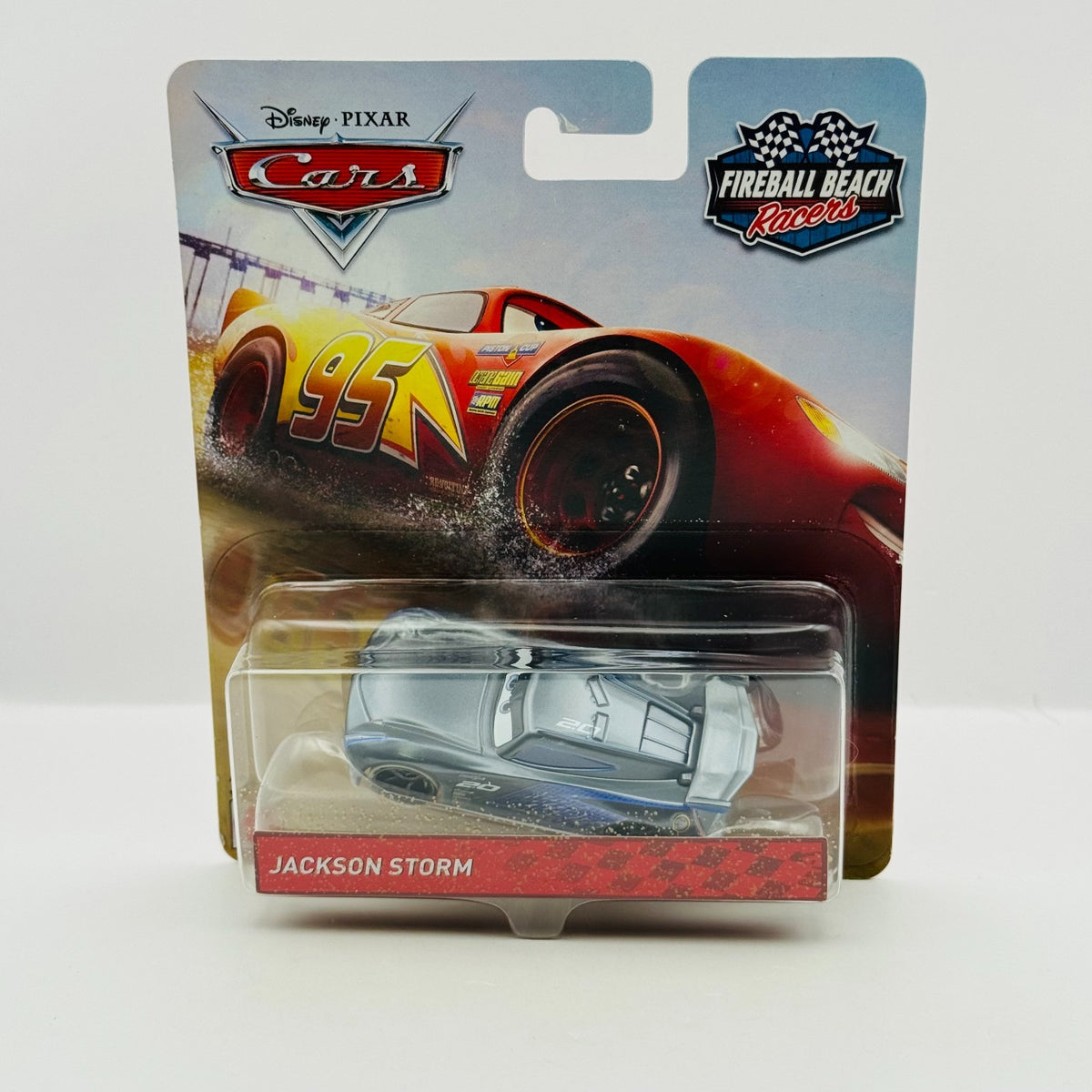 Disney Pixar Cars - FIREBALL BEACH RACERS JACKSON STORM 2018 - 1:55 Diecast