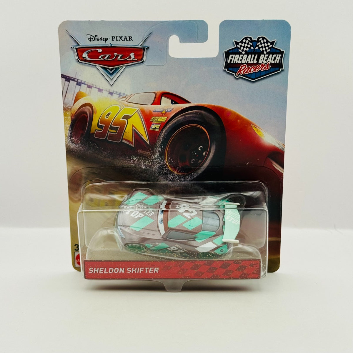 Disney Pixar Cars - FIREBALL BEACH RACERS SHELDON SHIFTER 2018 - 1:55 Diecast