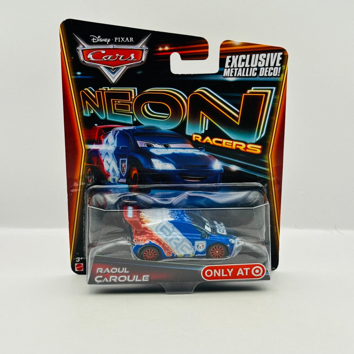 Disney Pixar Cars - NEON RACERS RAOUL CAROULE - 1:55 Diecast
