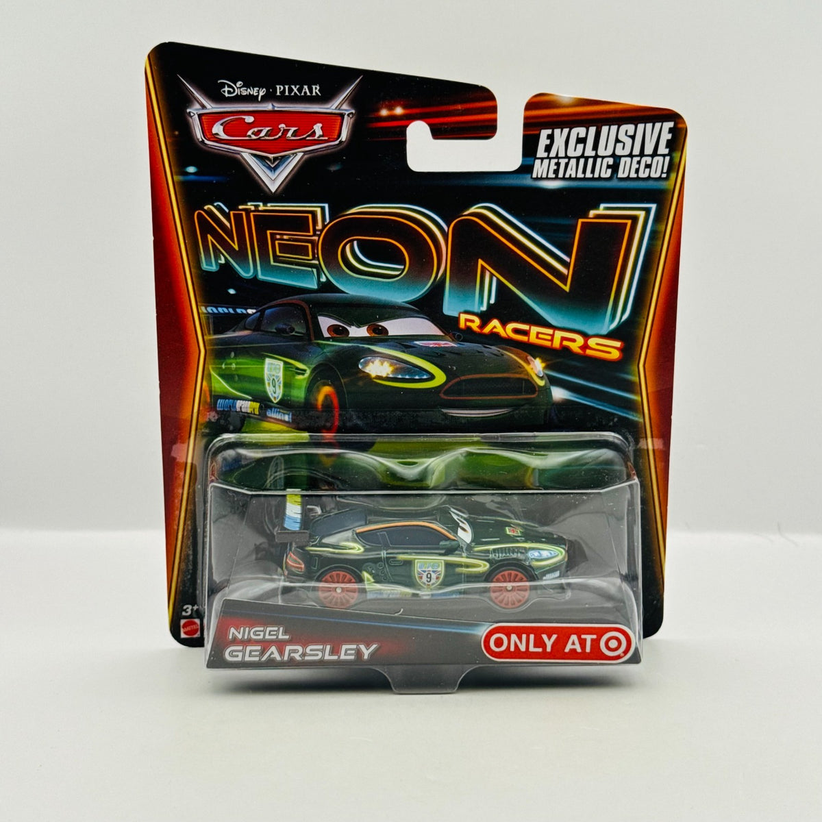 Disney Pixar Cars - NEON RACERS NIGEL GEARSLEY WGP TROC 2014 - 1:55 Diecast