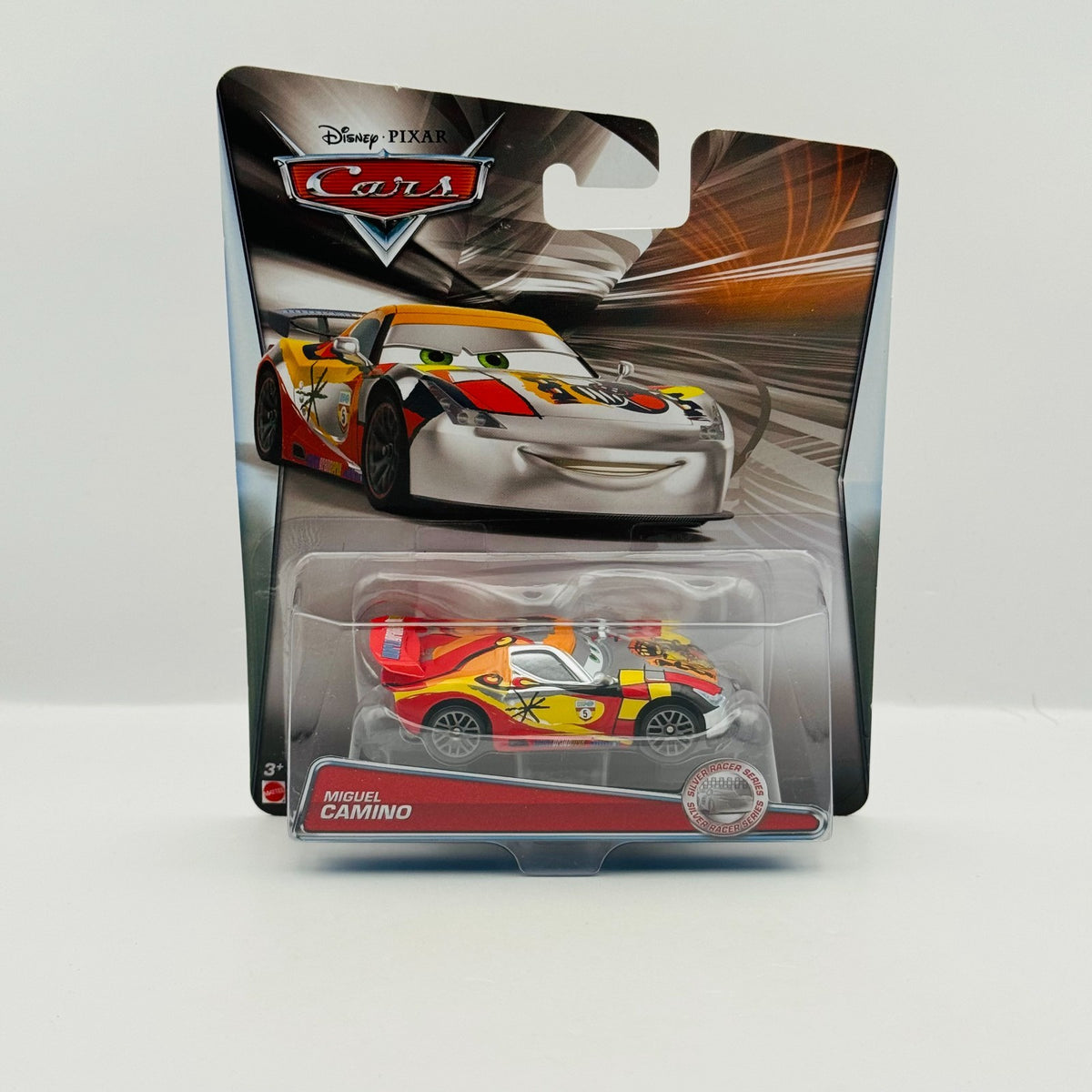 Disney Pixar Cars - SILVER MIGUEL CAMINO WITH METALLIC FINISH 2015- 1:55 Diecast