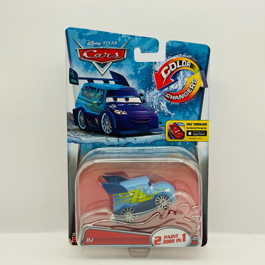 Disney Pixar Cars - COLOR CHANGERS DJ BLUE/LIGHT BLUE 2015 - 1:55 Scale