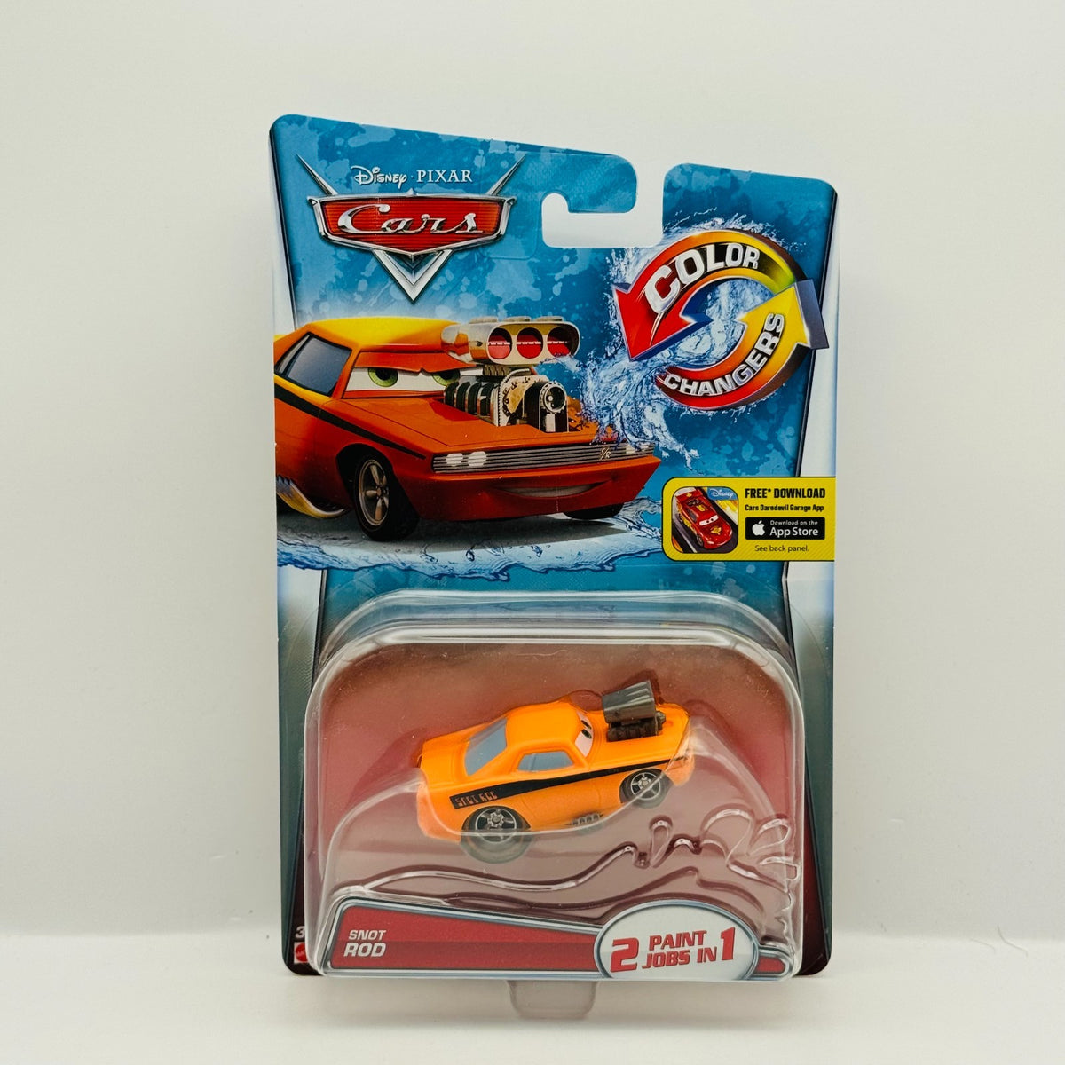 Disney Pixar Cars - COLOR CHANGERS SNOT ROD YELLOW/ORANGE 2015 - 1:55 Scale