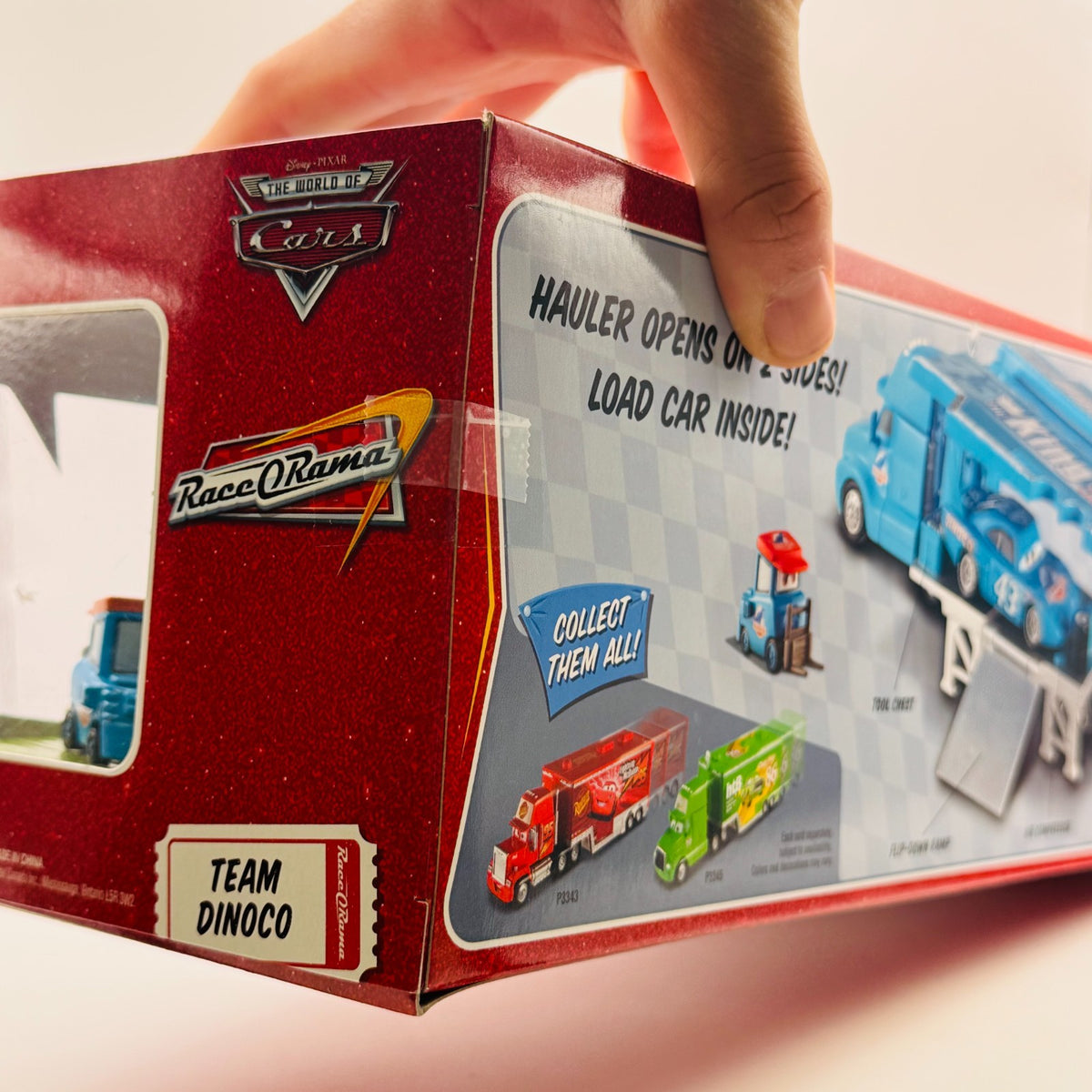 Disney Pixar Cars TEAM DINOCO CREW GRAY HAULER KING PITTY RESEALED- 1:55 Diecast