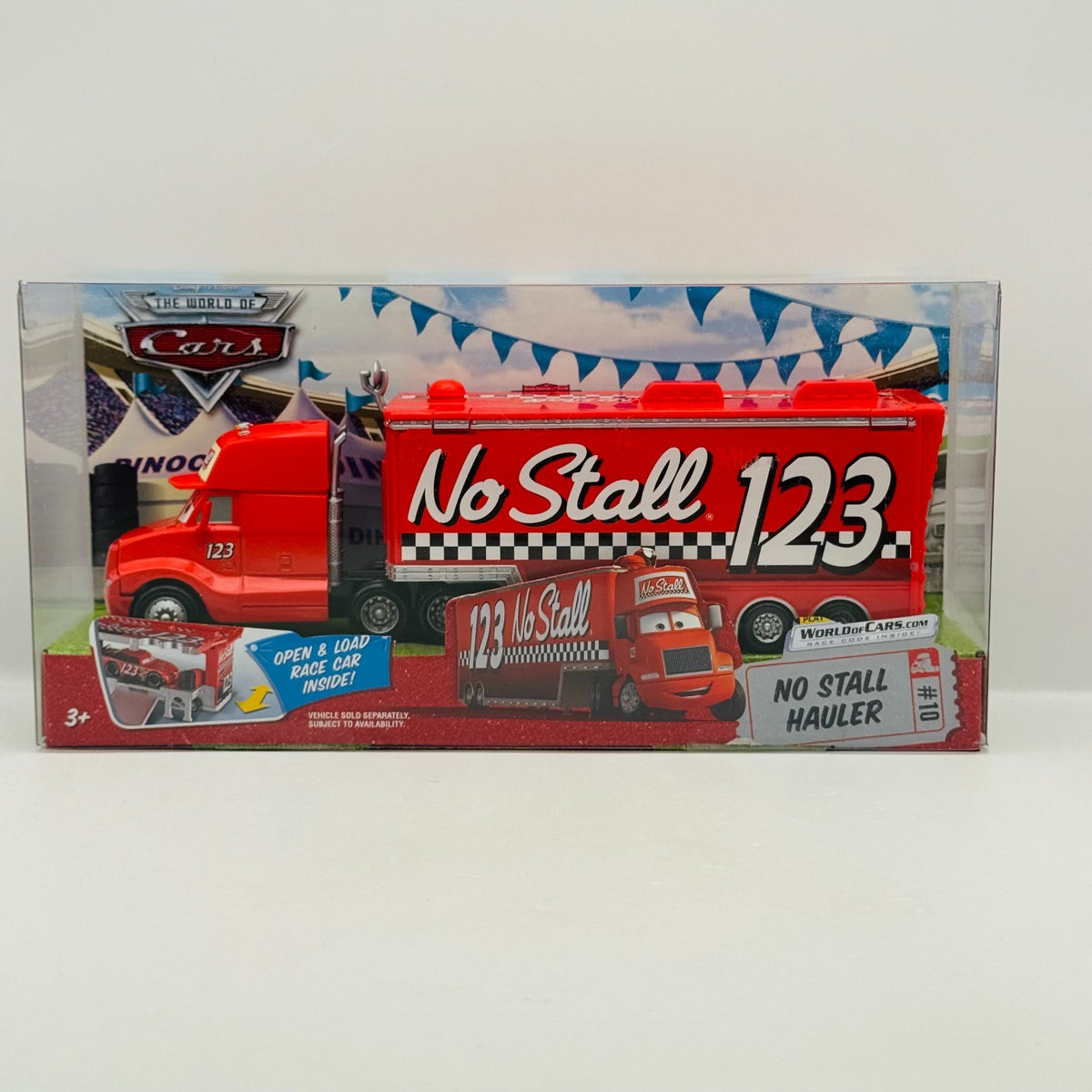 Disney Pixar Cars - NO STALL HAULER Collection Truck & Trailer 2009 1:55 Diecast