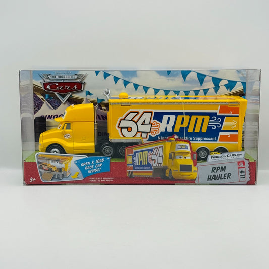 Disney Pixar Cars - RPM HAULER Truck & Trailer 2009 - 1:55 Diecast