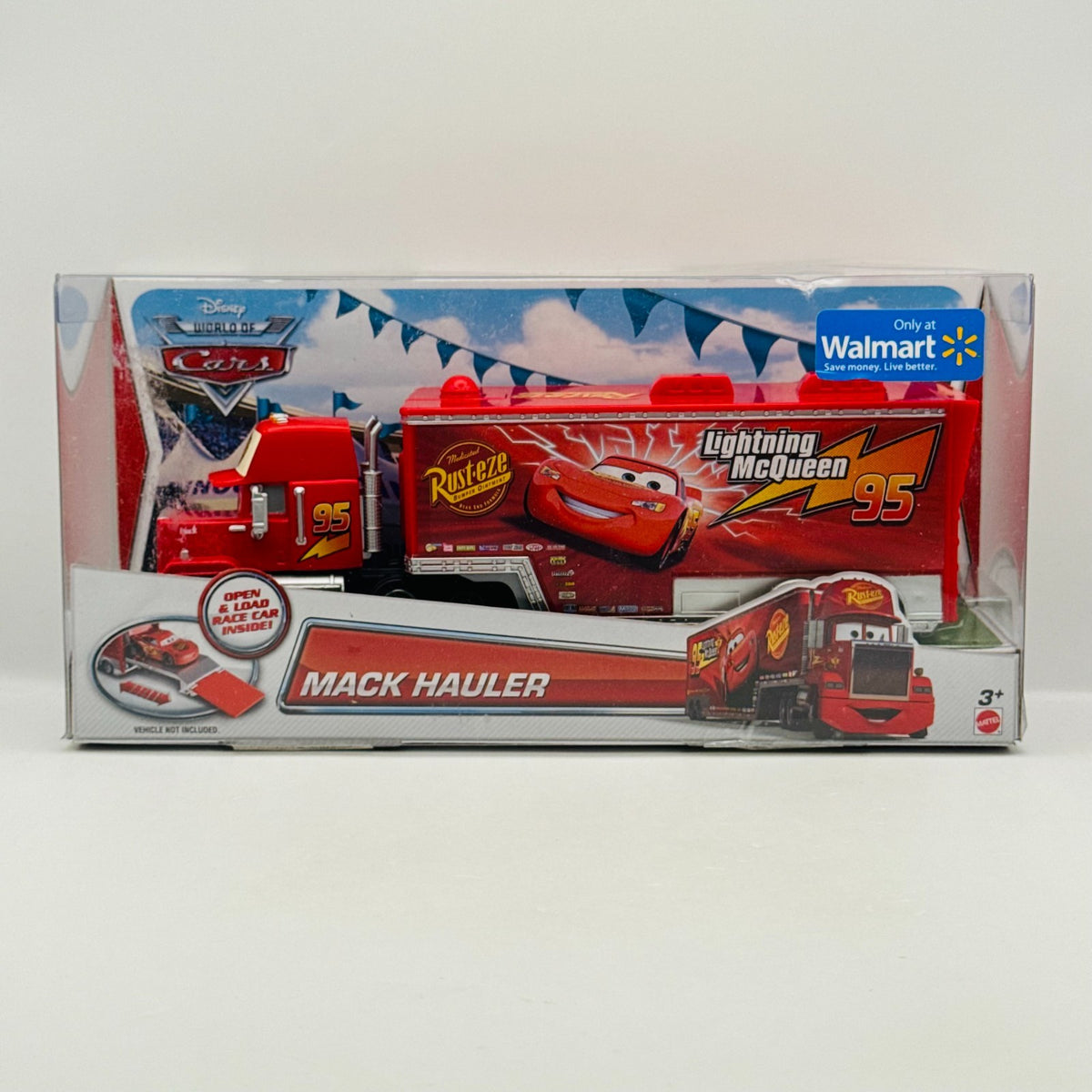 Disney Pixar Cars - CARS 1 MACK HAULER Truck & Trailer 2014 - 1:55 Diecast