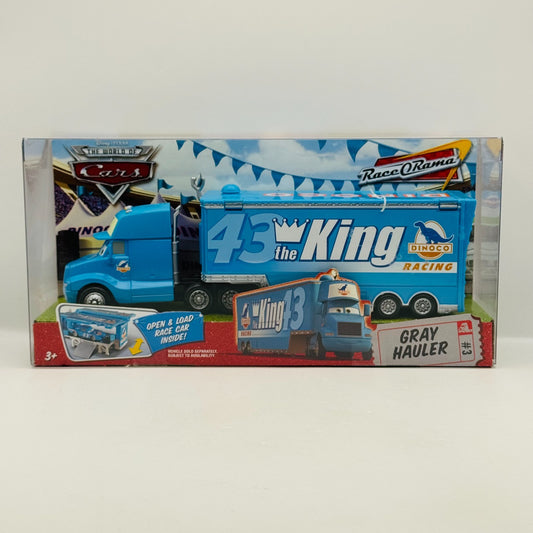 Disney Pixar Cars - DINOCO KING GRAY HAULER Truck & Trailer 2009 - 1:55 Diecast