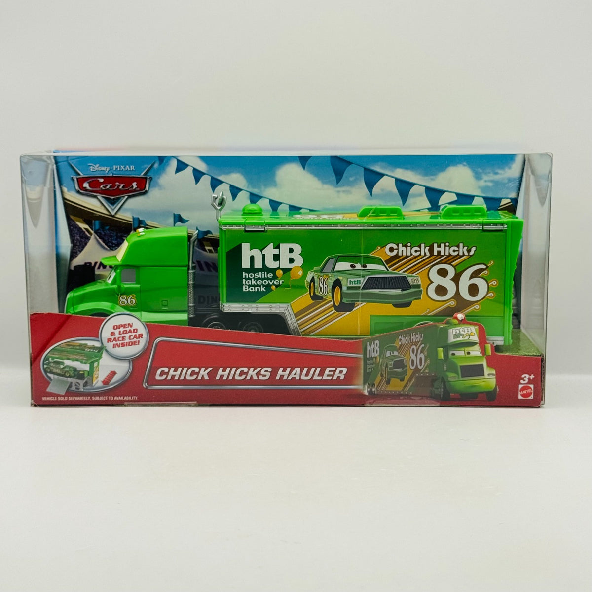 Disney Pixar Cars - CHICK HICKS HTB HAULER Truck & Trailer 2016 - 1:55 Diecast