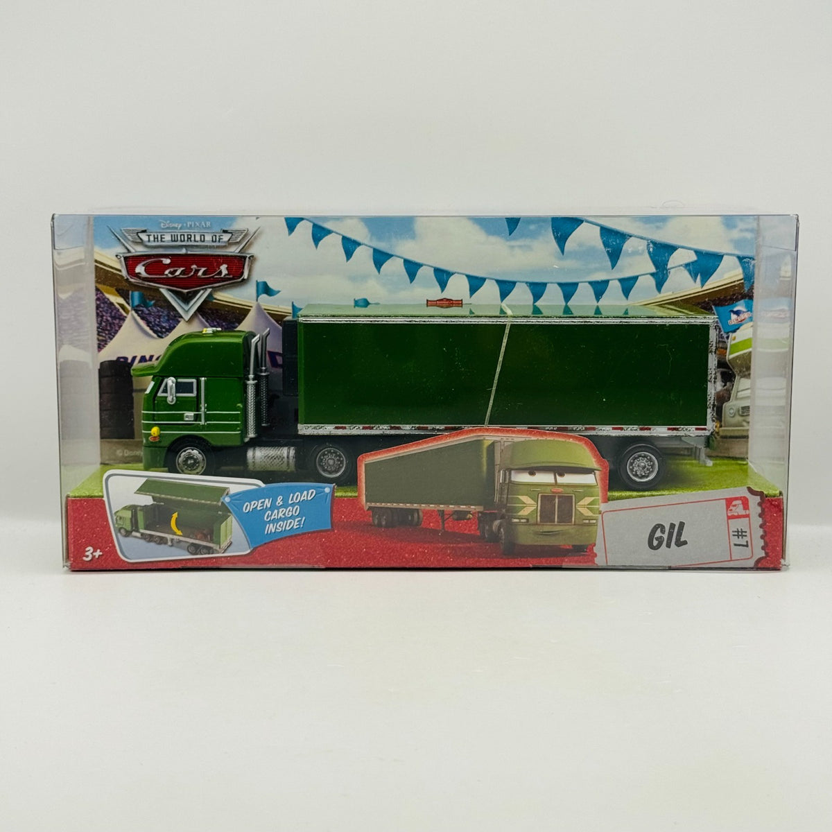Disney Pixar Cars - GIL HAULER Truck & Trailer 2009 - 1:55 Diecast