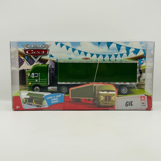 Disney Pixar Cars - GIL HAULER Truck & Trailer 2009 - 1:55 Diecast