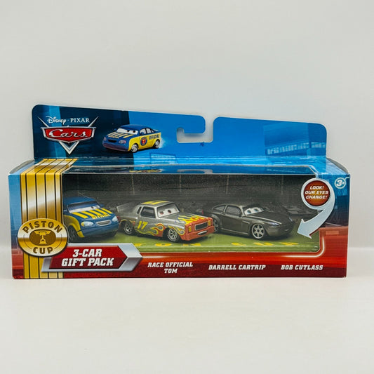 Disney Pixar Cars - LENTICULAR 3-PK DARRELL BOB CUTLASS Eyes Change 1:55 Diecast