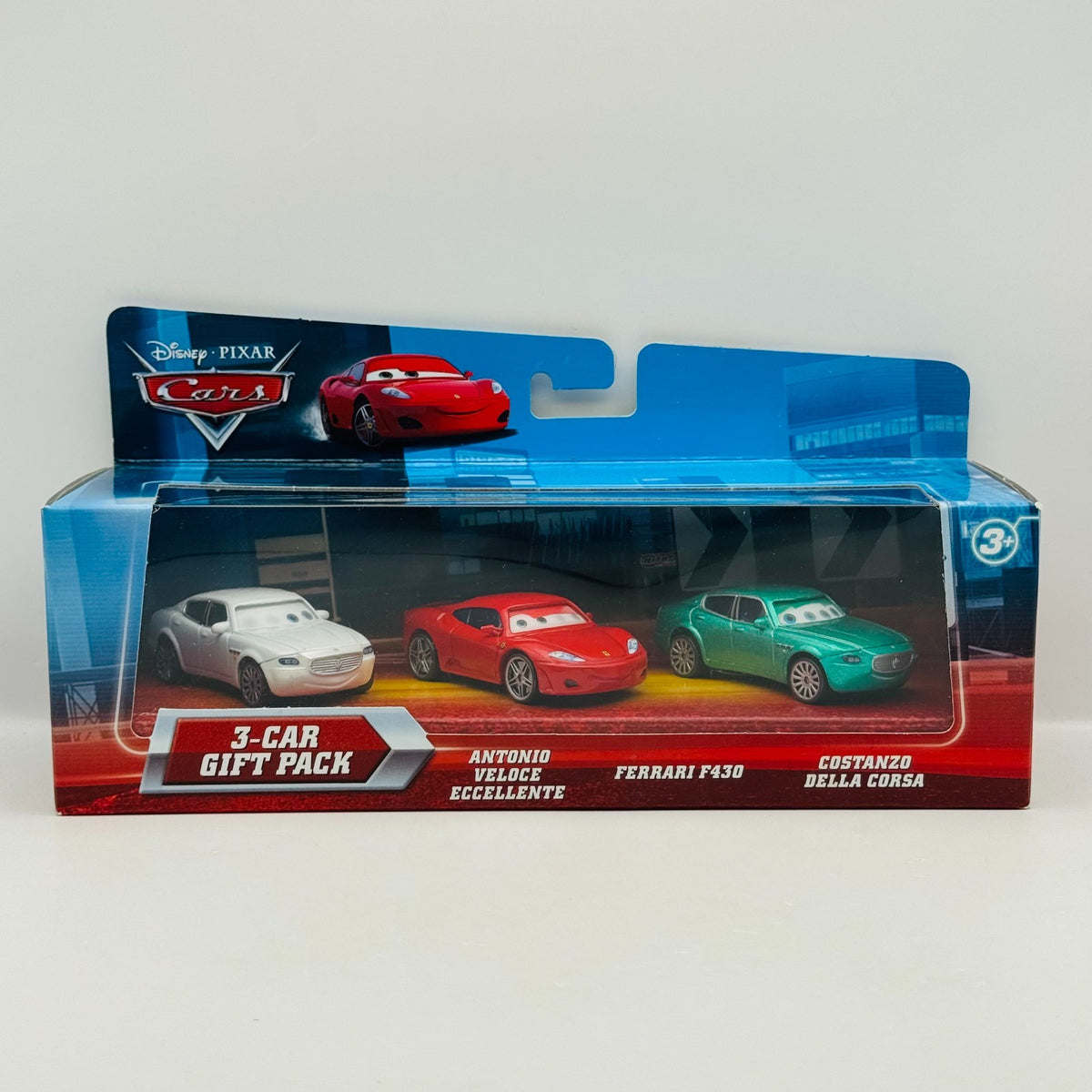 Disney Pixar Cars - LENTICULAR FERRARI COSTANZO ANTONIO 3-PK 2010 - 1:55 Diecast