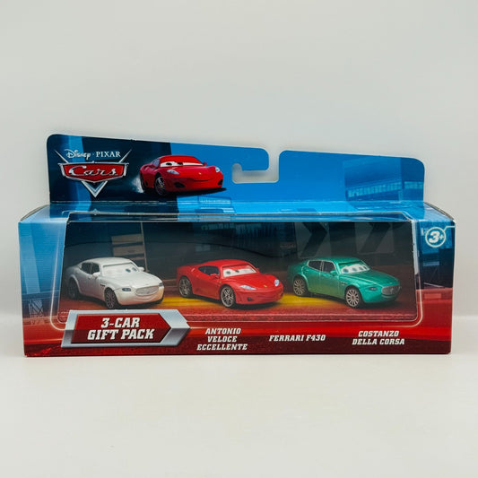 Disney Pixar Cars - LENTICULAR FERRARI COSTANZO ANTONIO 3-PK 2010 - 1:55 Diecast