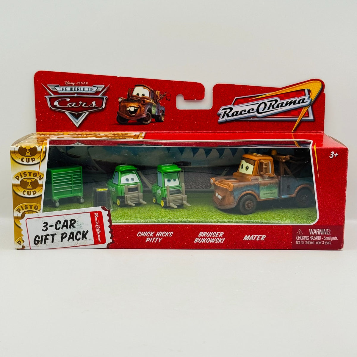 Disney Pixar Cars - TEAM HTB CREW CHICK HICKS PITTYS 3-PK 2009 - 1:55 Diecast