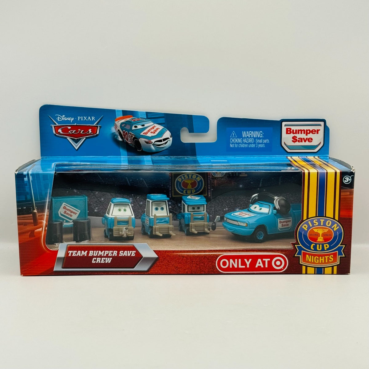 Disney Pixar Cars - TEAM BUMPER SAVE CREW CHIEF & 3 PITTYS *RARE* - 1:55 Diecast