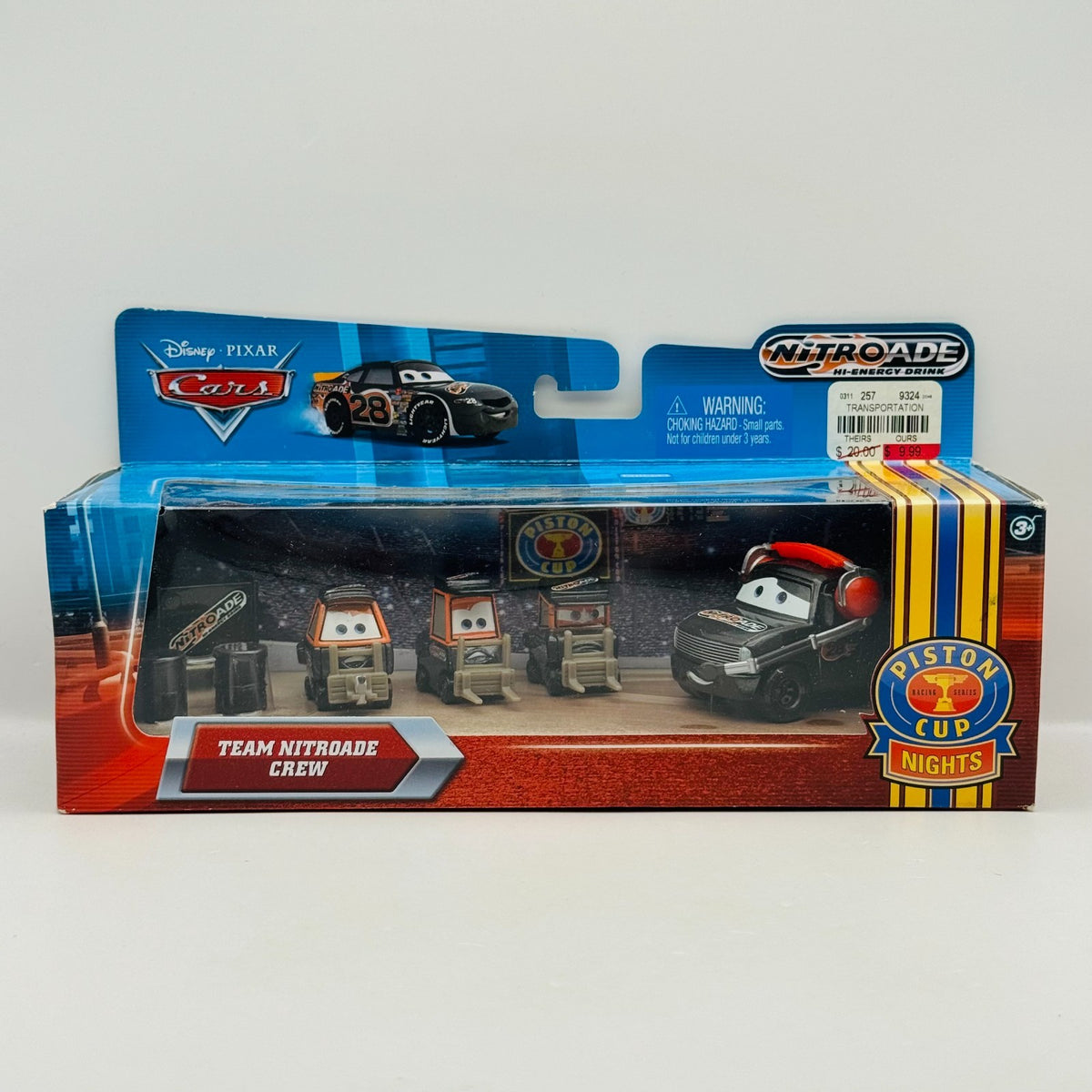Disney Pixar Cars - TEAM NITROADE CREW CHIEF & 3 PITTYS *RARE* - 1:55 Diecast