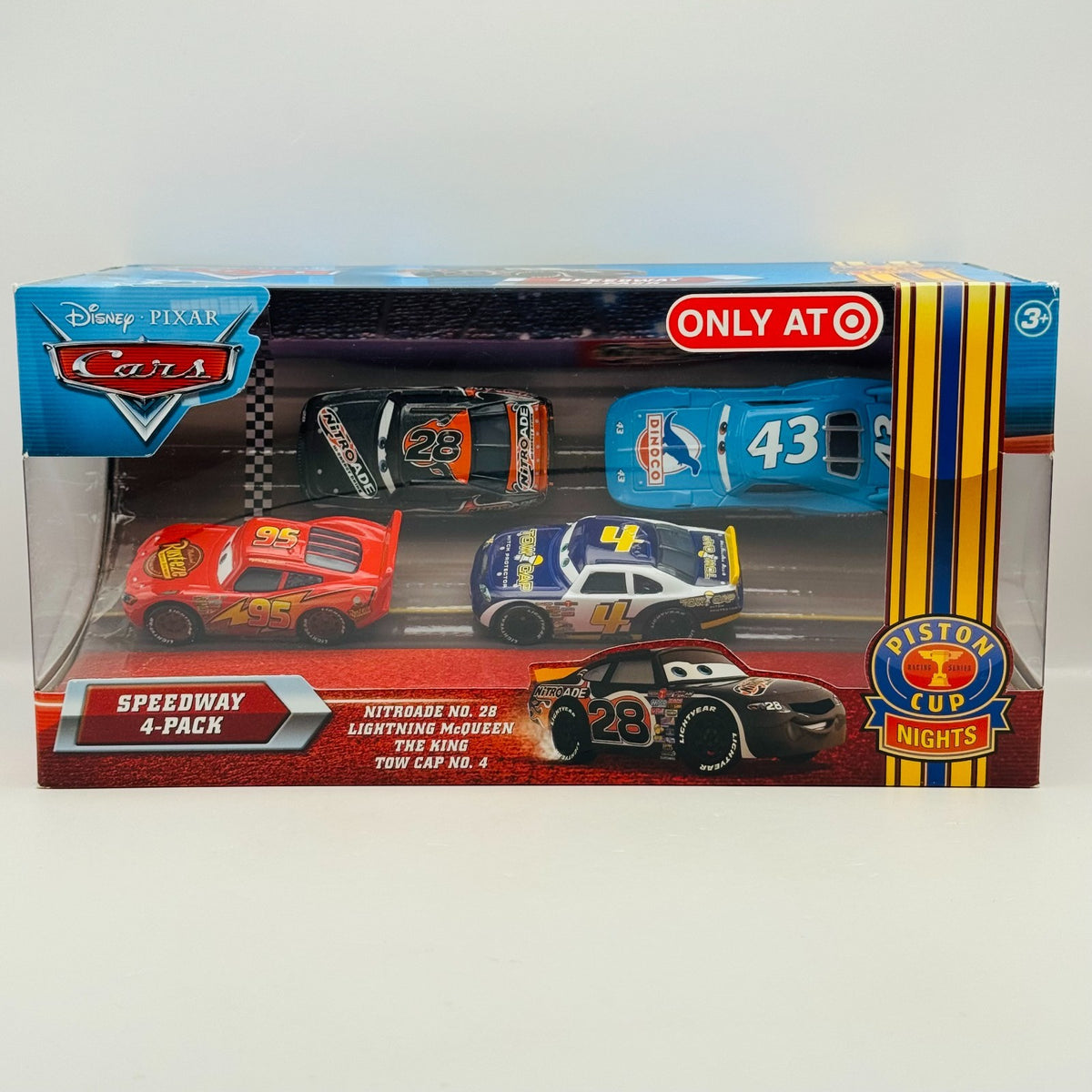 Disney Pixar Cars - SPEEDWAY 4-PK RUSTY CORNFUEL TOW CAP AIKEN KING 1:55 Diecast