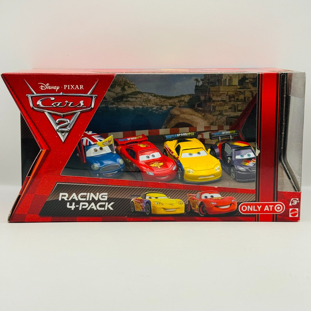 Disney Pixar Cars - CARS 2 WGP RACING 4-PK RONNIE DEL COOPER - 1:55 Diecast