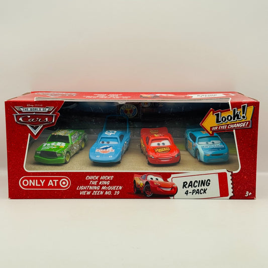 Disney Pixar Cars - LENTICULAR RACING 4-PK CHICK HICKS ERROR Eyes - 1:55 Diecast