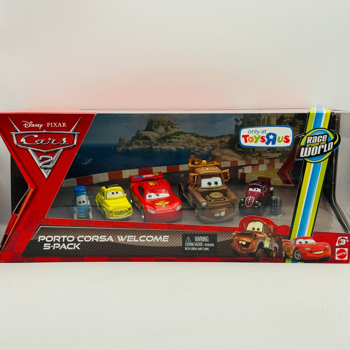 Disney Pixar Cars PORTO CORSA WELCOME 5-PK PARTY WHEELS UNCLE 2011 1:55 Diecast
