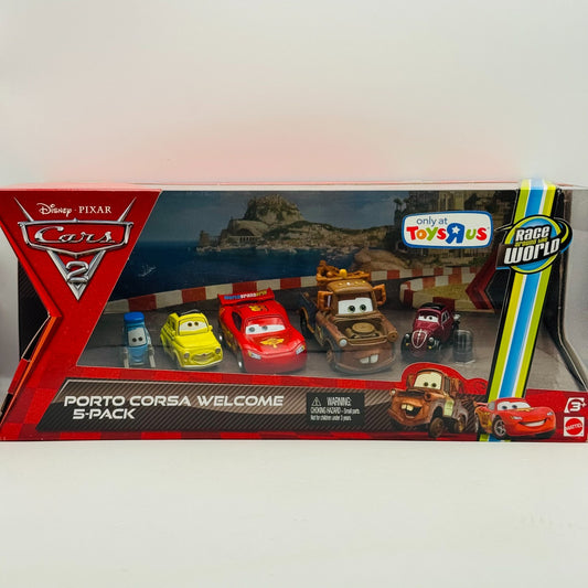 Disney Pixar Cars PORTO CORSA WELCOME 5-PK PARTY WHEELS UNCLE 2011 1:55 Diecast